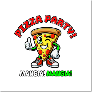 Pizza party Posters and Art